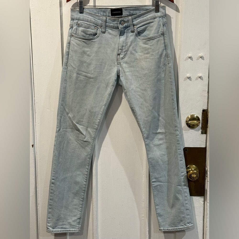 J. Crew Men's Faded Blue Skinny Jeans